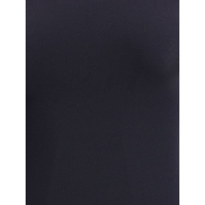 Wolford Black Polyamide Top, seamless sleeveless bodysuit made of Velvet circular knit fabric, showcasing elegant and sustainable design