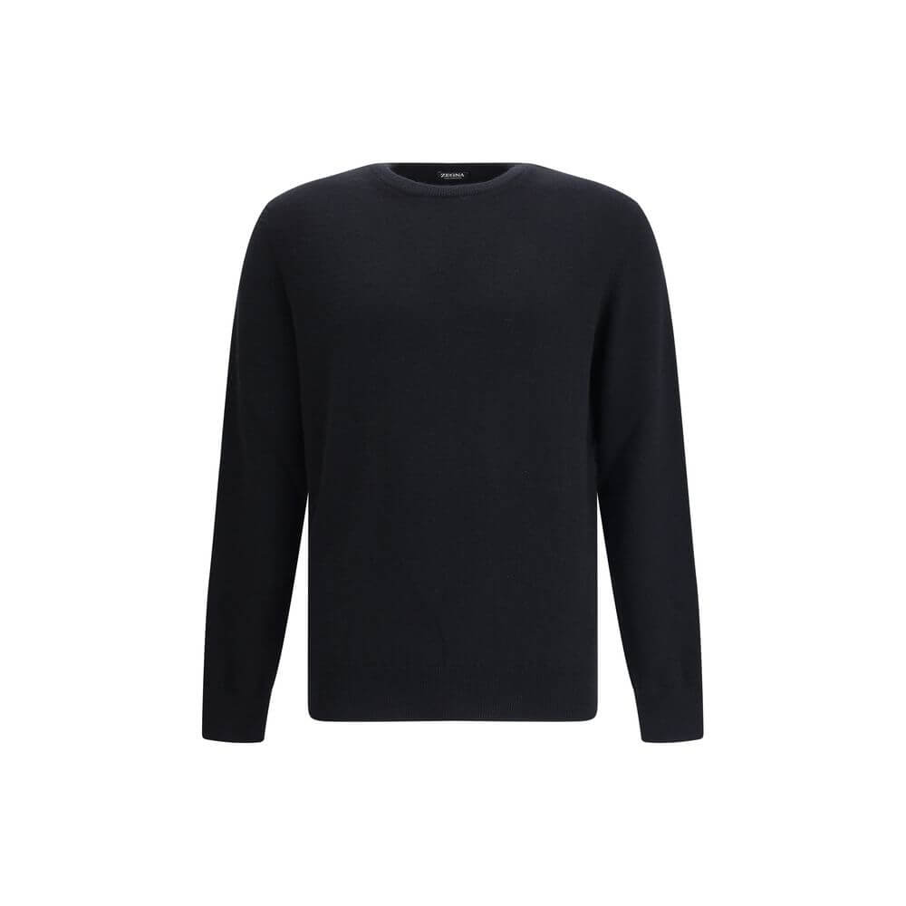 ZEGNA Black Cashmere Cashmere Sweater
