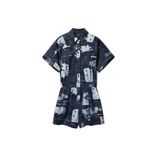 Desigual Blue Viscose Suits & Blazer