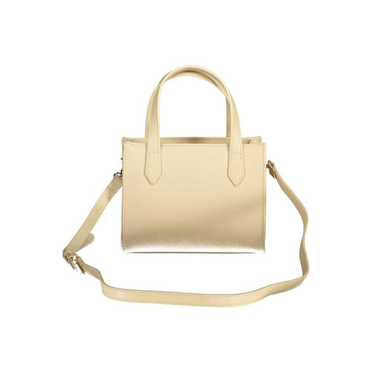Valentino Bags beige polyethylene women's handbag with adjustable shoulder strap, chic design and iconic logo, versatile for any occasion.